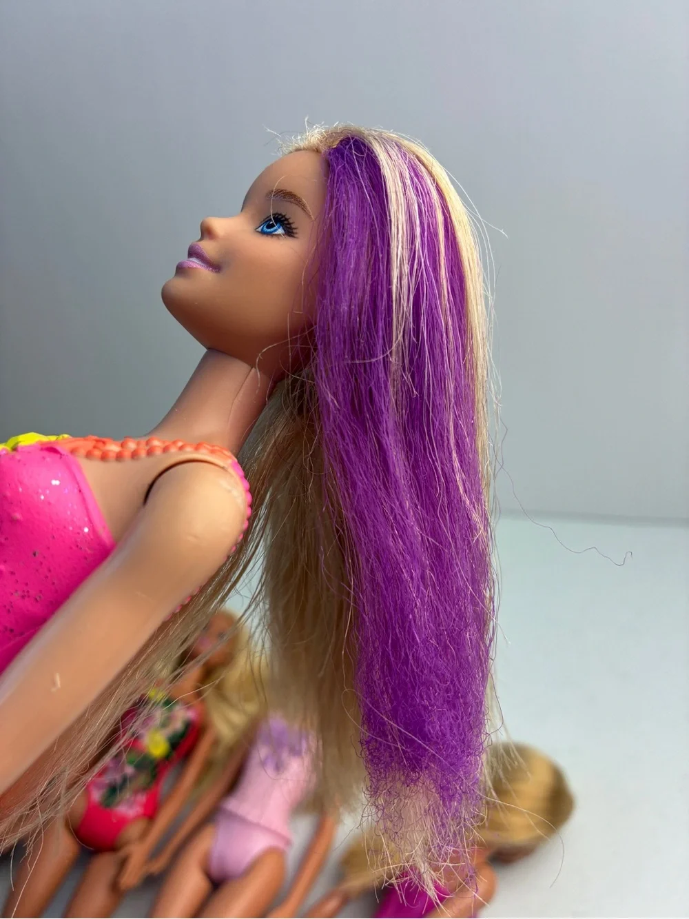 Barbie Doll Lot - 5 Swimsuit Dolls - Millie Faces for OOAK Crafting Play